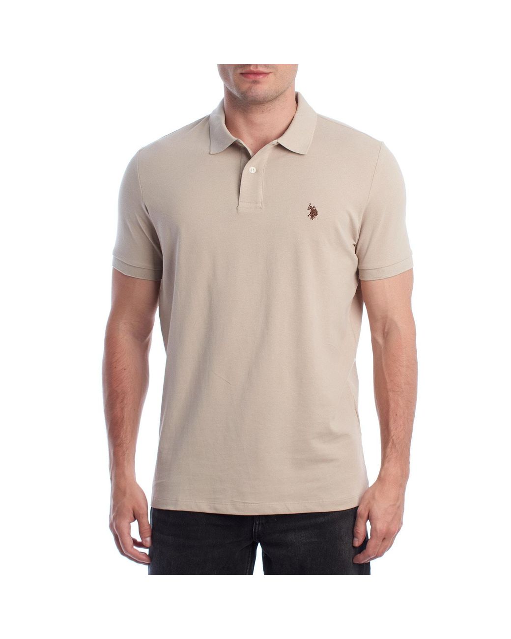 U.S. POLO ASSN. Gray Short Sleeve Shirt Us41197052 for men