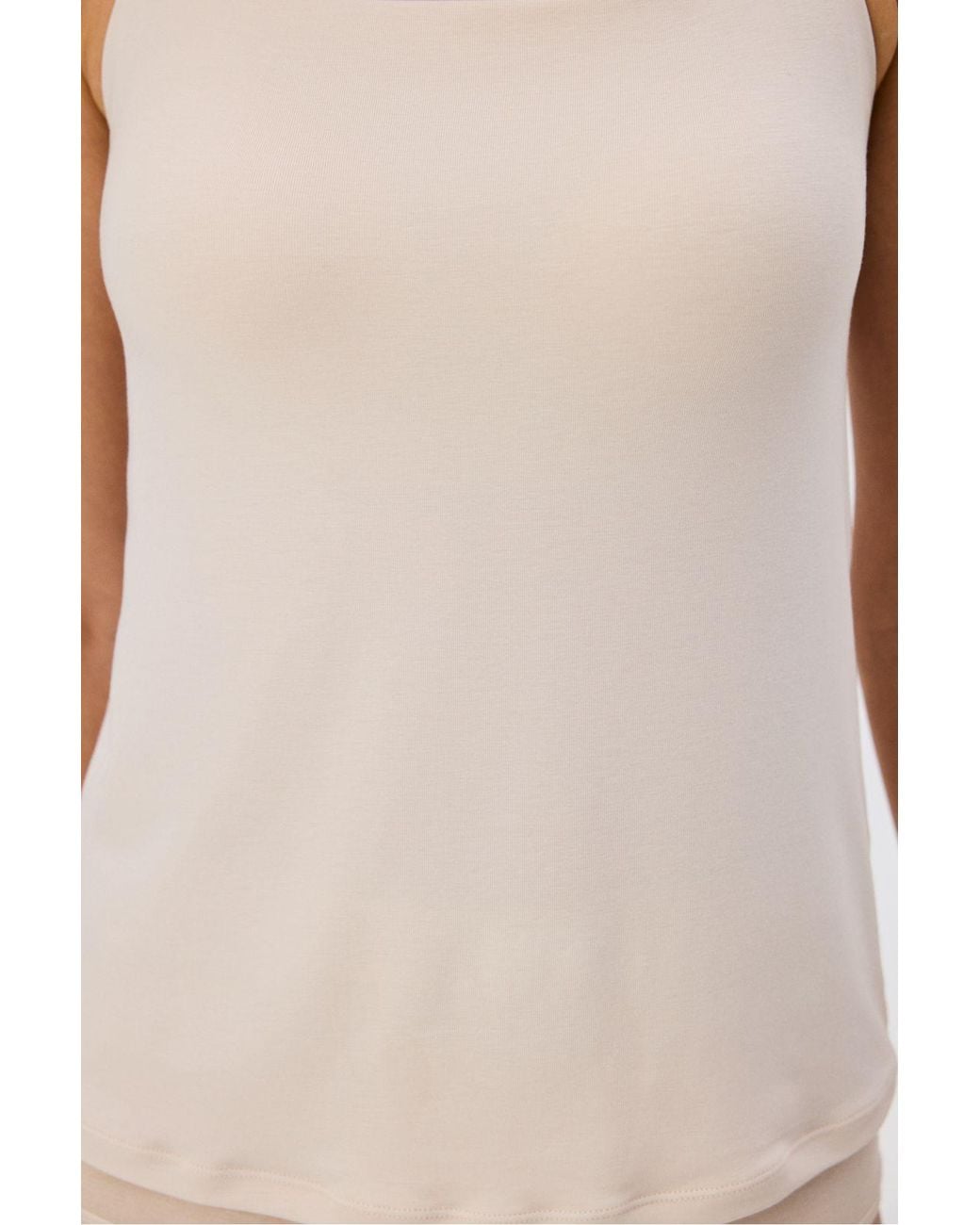 Penti White No-Show Invisible Thin Strap Tank Top