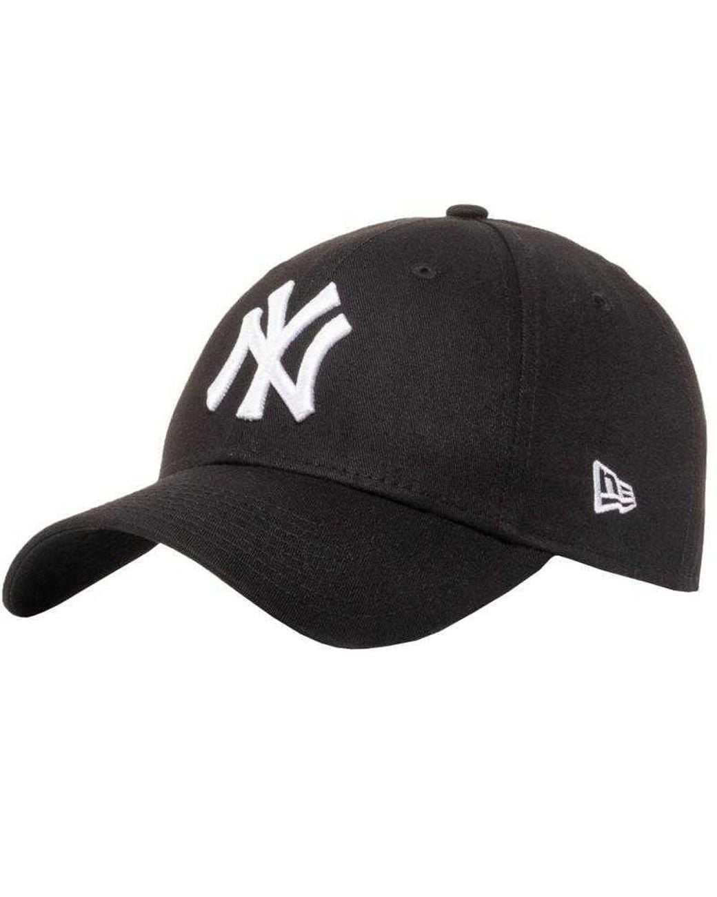 KTZ Black 9Forty New York Yankees Baseball Cap Cotton