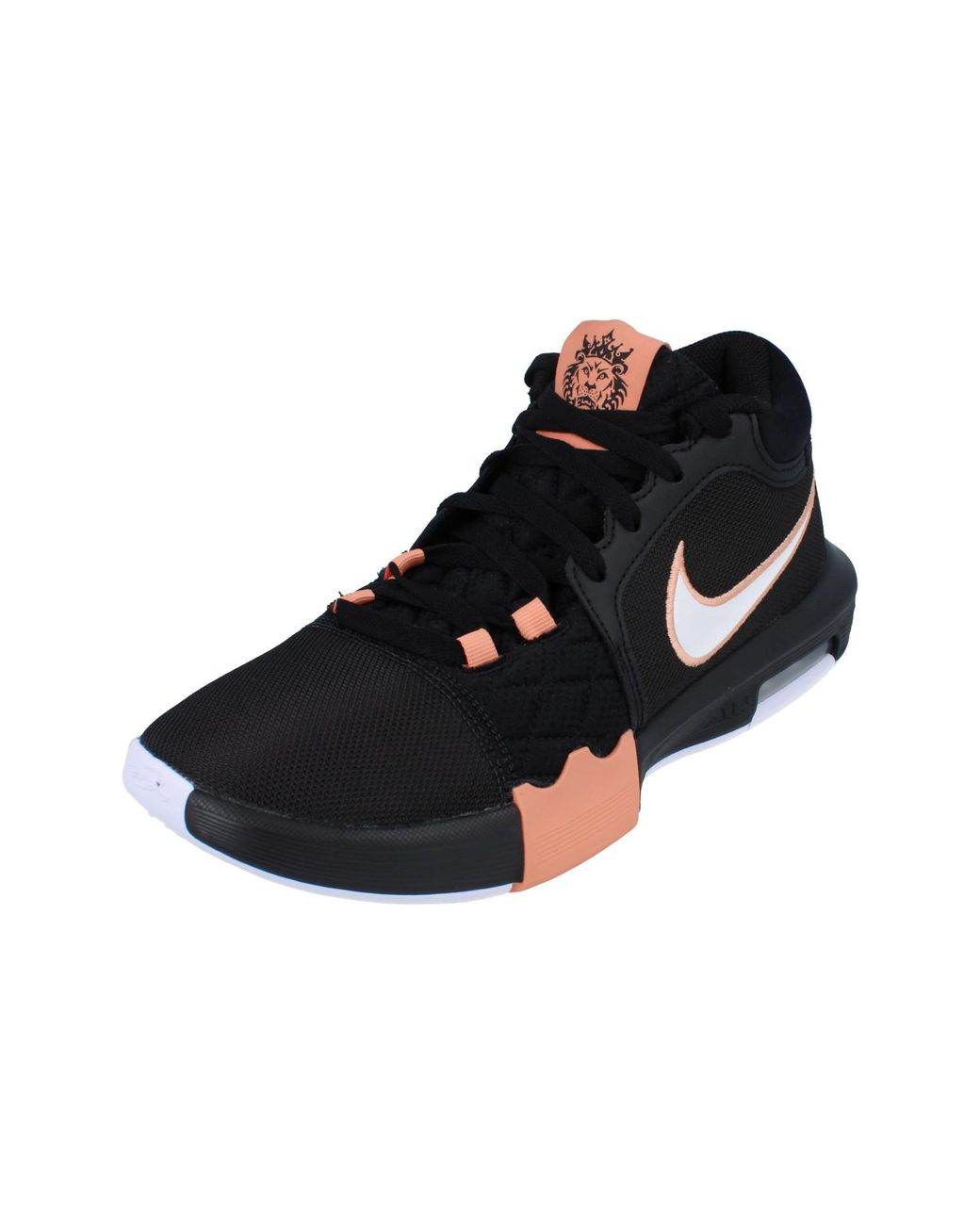 black orange basketball shoes