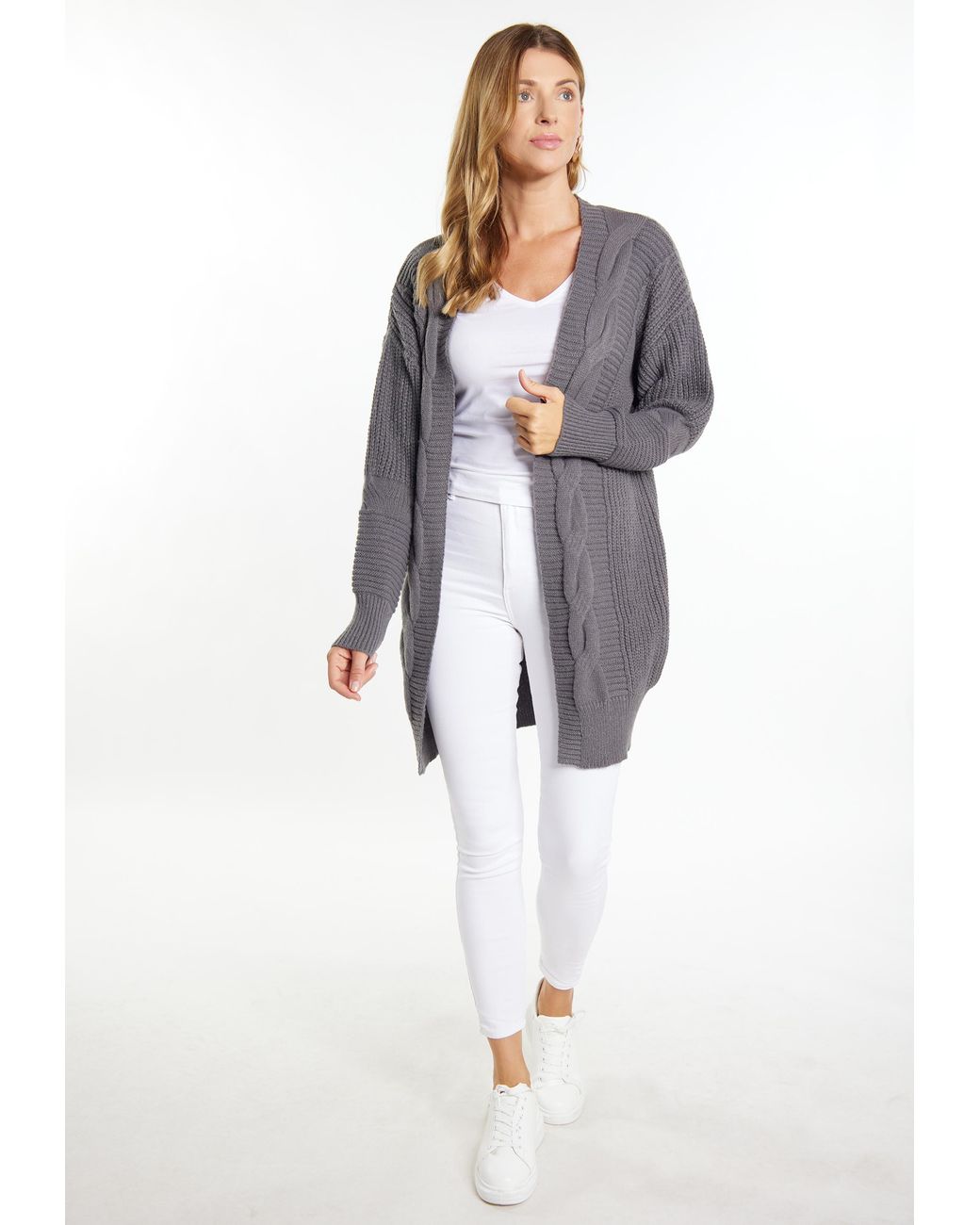 Usha Longcardigan in het Gray
