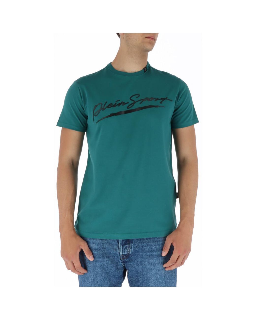 Philipp Plein Green Signature Logo Tee Short Sleeve for men