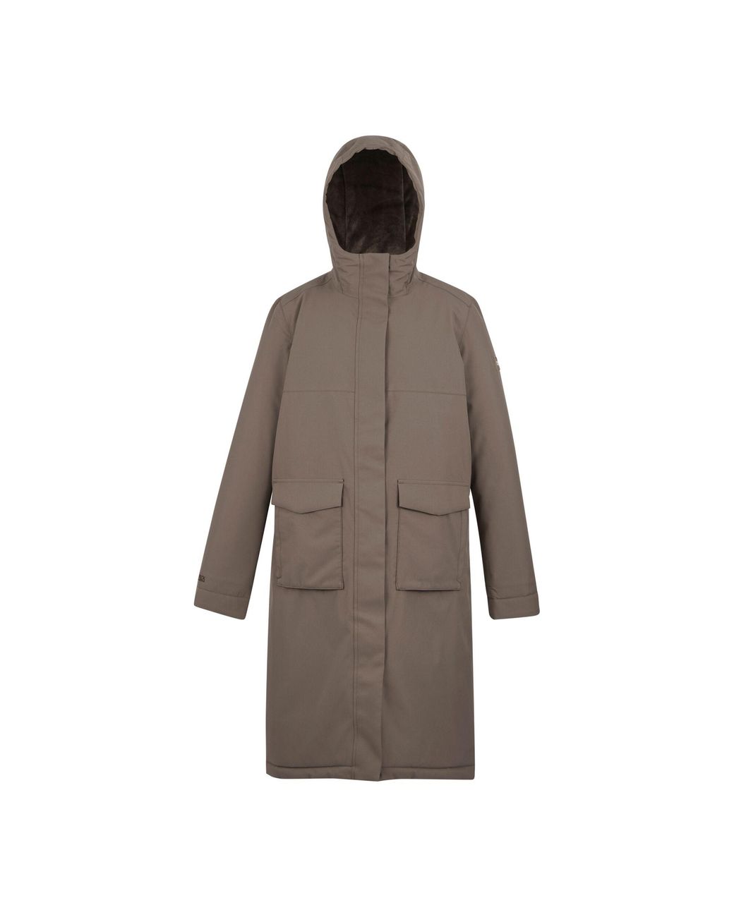 Regatta Brown Ladies Yarli Longline Waterproof Jacket /Cocoa)