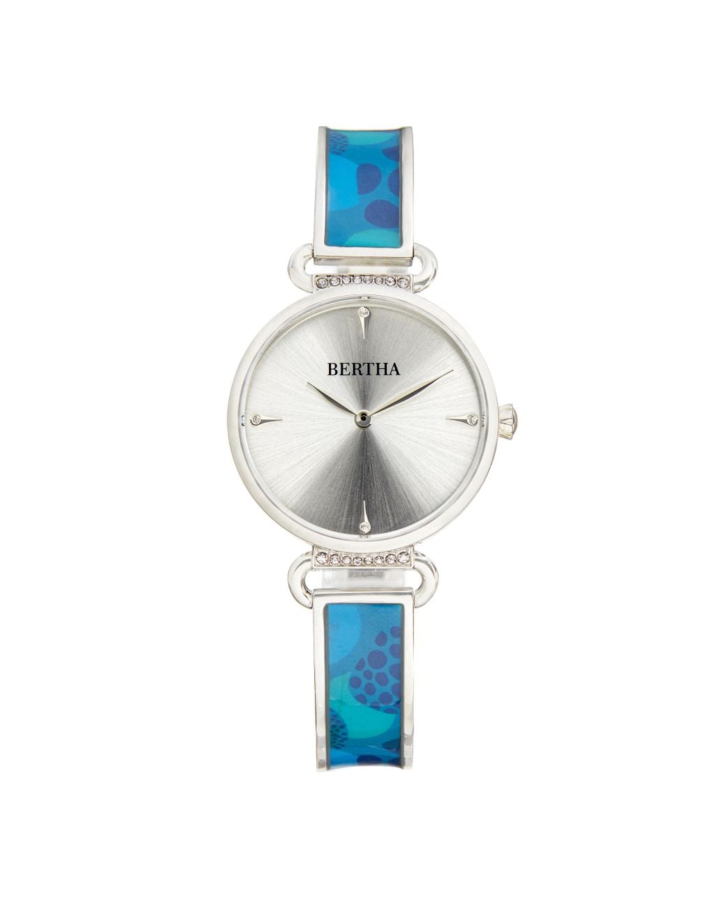 Bertha Blue Katherine Enamel-Designed Bracelet Watch