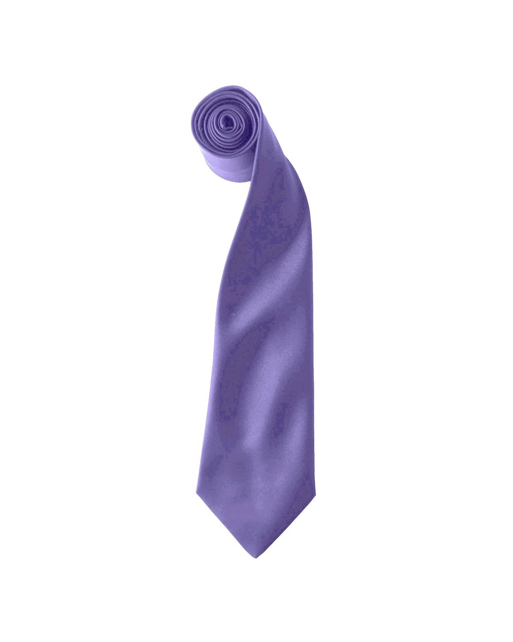 PREMIER Purple Colours Satin Clip Tie (Pack Of 2) for men