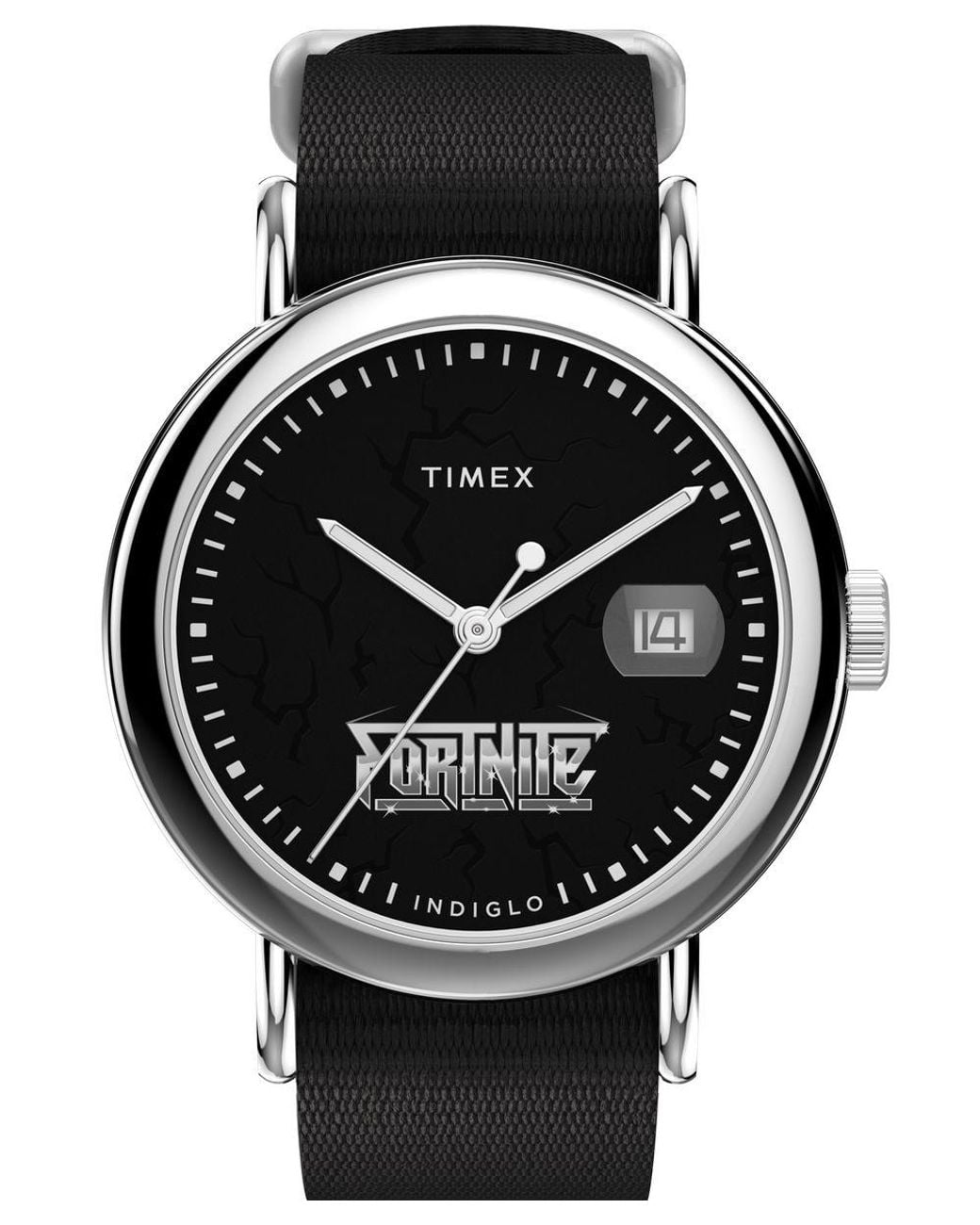Timex Black X Fortnite Weekender Watch Tw2Y46400 Fabric for men