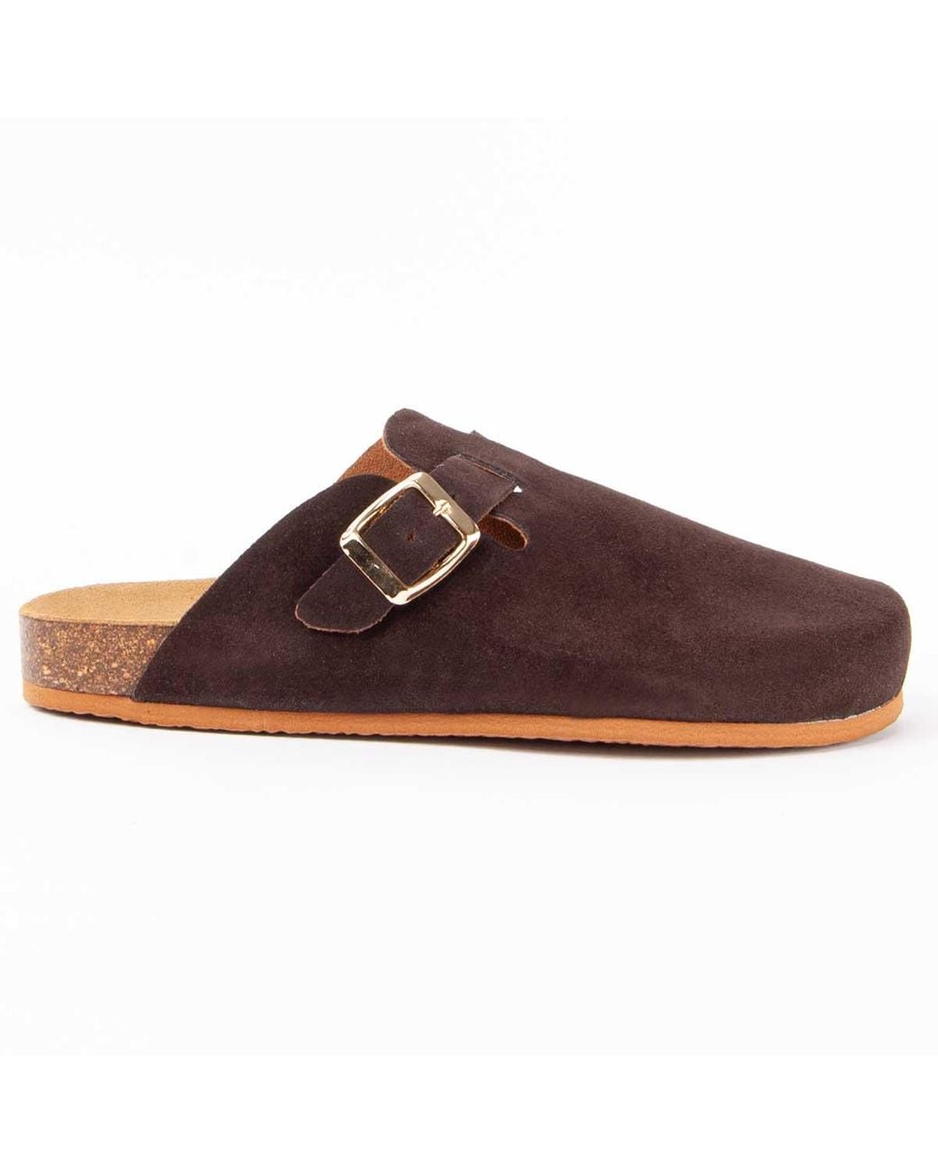 Purapiel Brown Clog Tejano Leather