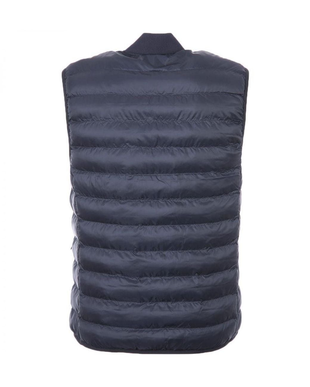 Lacoste Blue Water Repellent Padded Gilet for men