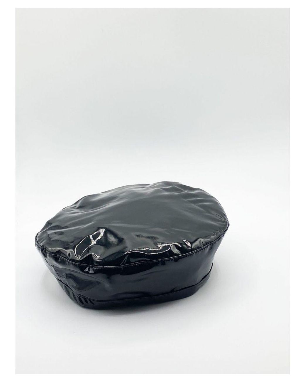 SVNX Blue Wet Look Beret