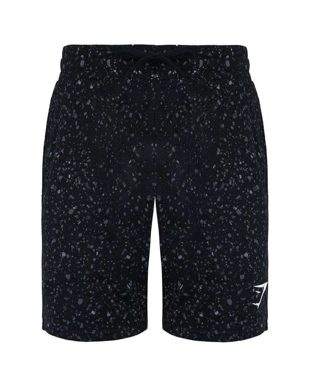 GYMSHARK Blue Micro Print Shorts for men