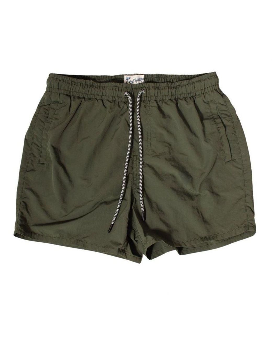 Secret Label Green Plain Swim Shorts for men