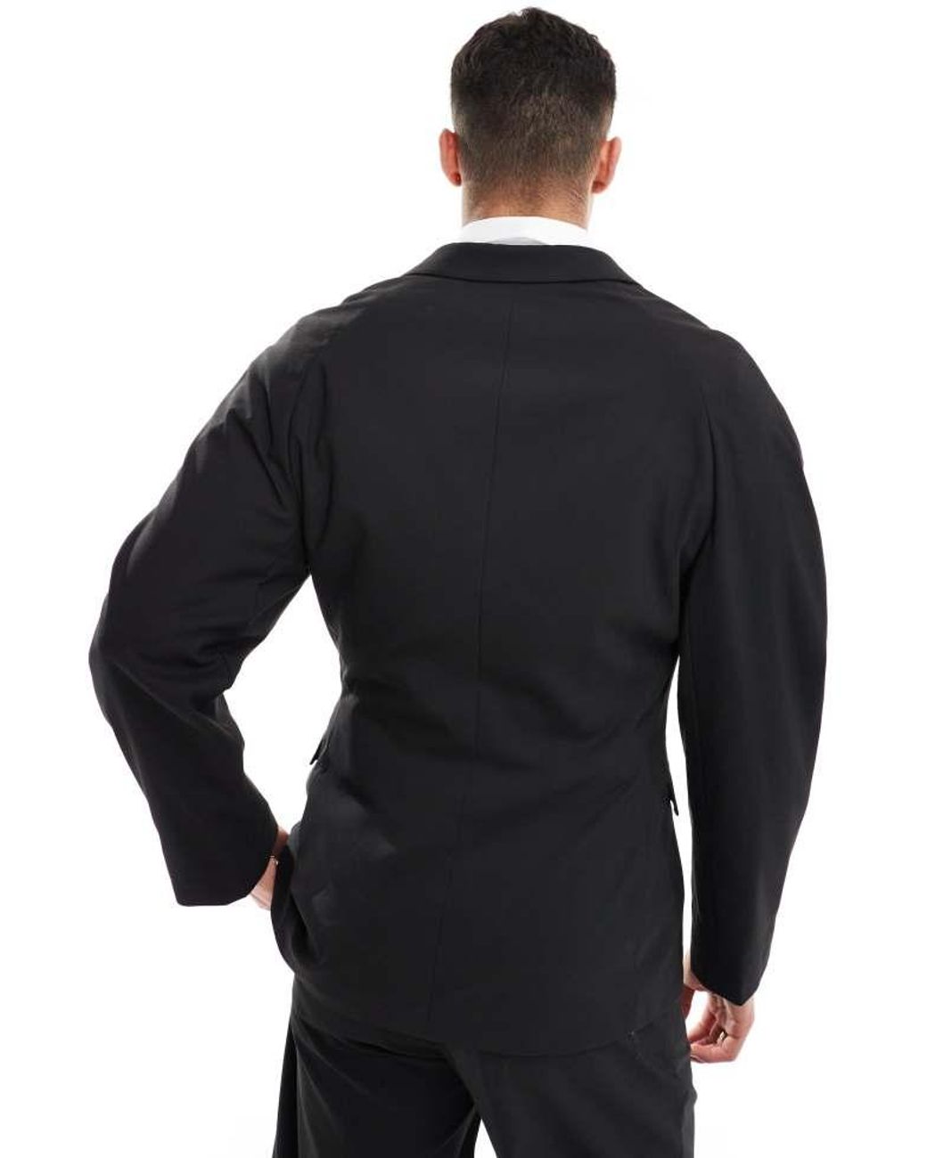 ASOS Black Oversized Blazer With Cinch Detail for men