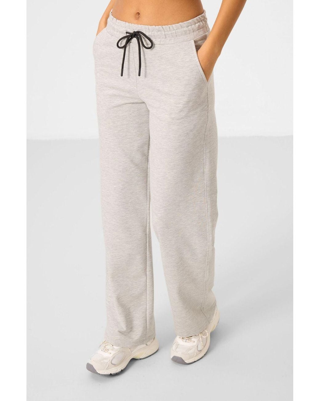 TOMMY LIFE White Cotton Blend Sweatshirt And Wide-Leg Pants Set