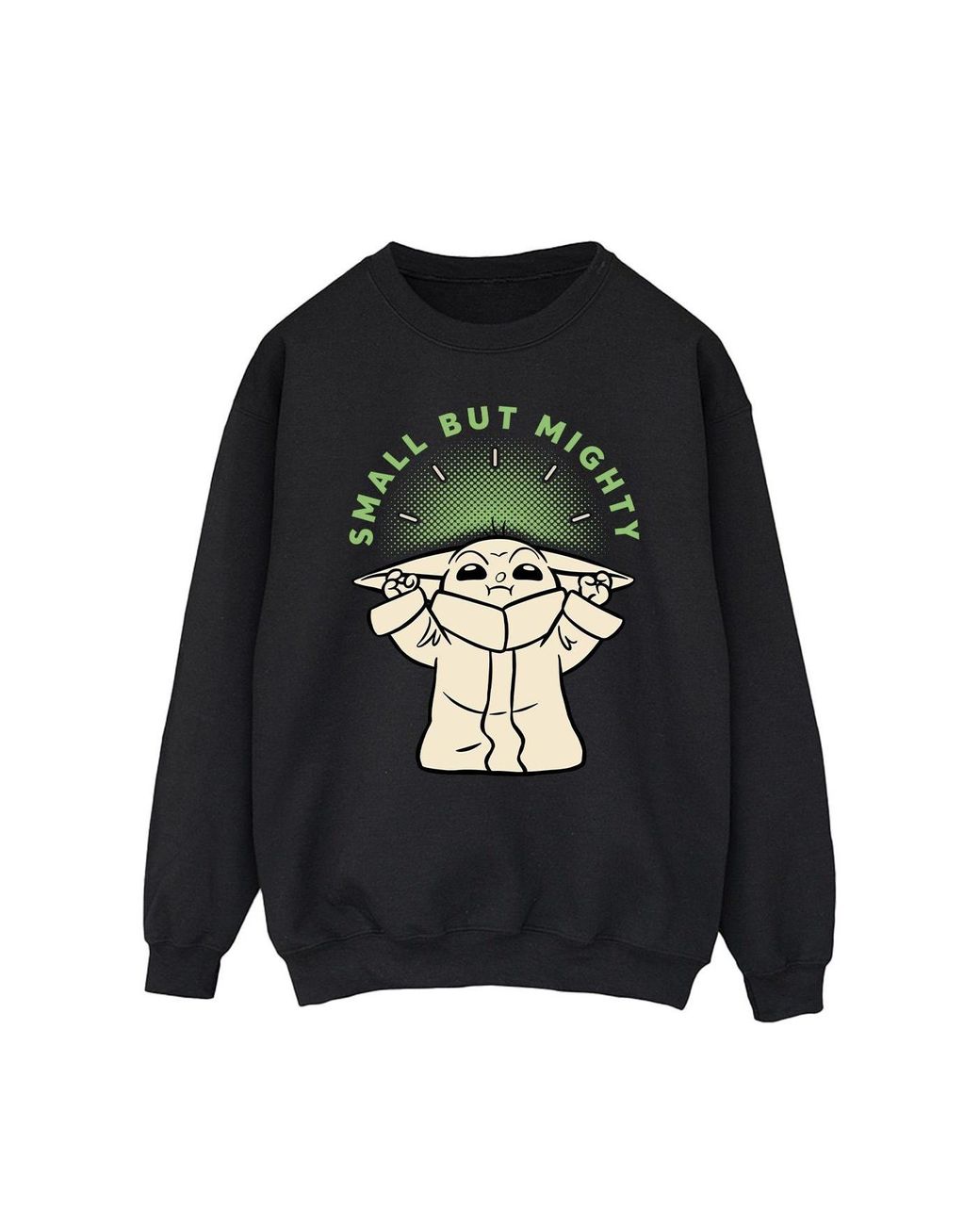 Star Wars Black The Mandalorian Small But Mighty Grogu Sweatshirt for men