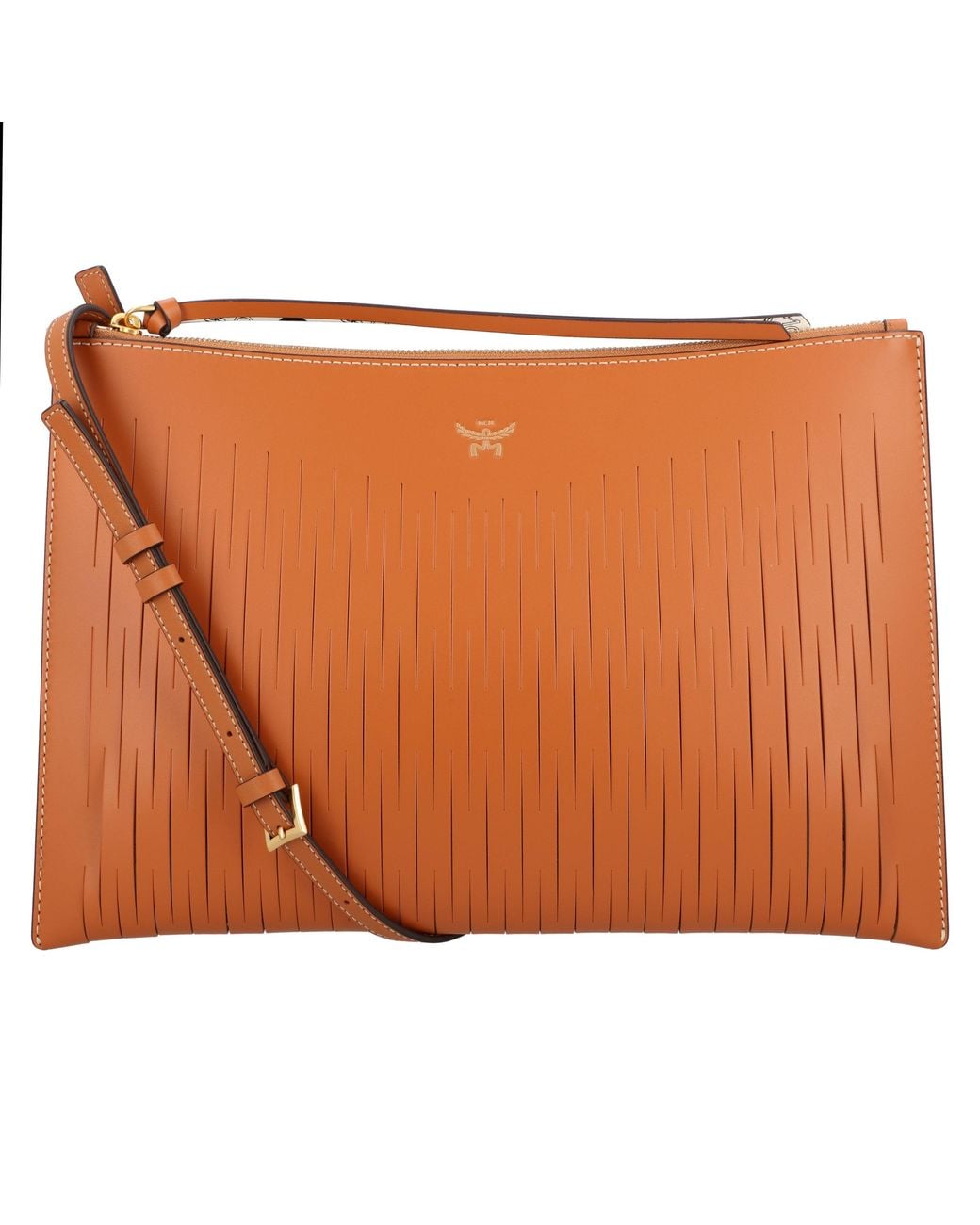 MCM Brown Aren Crossbody Bag Medium