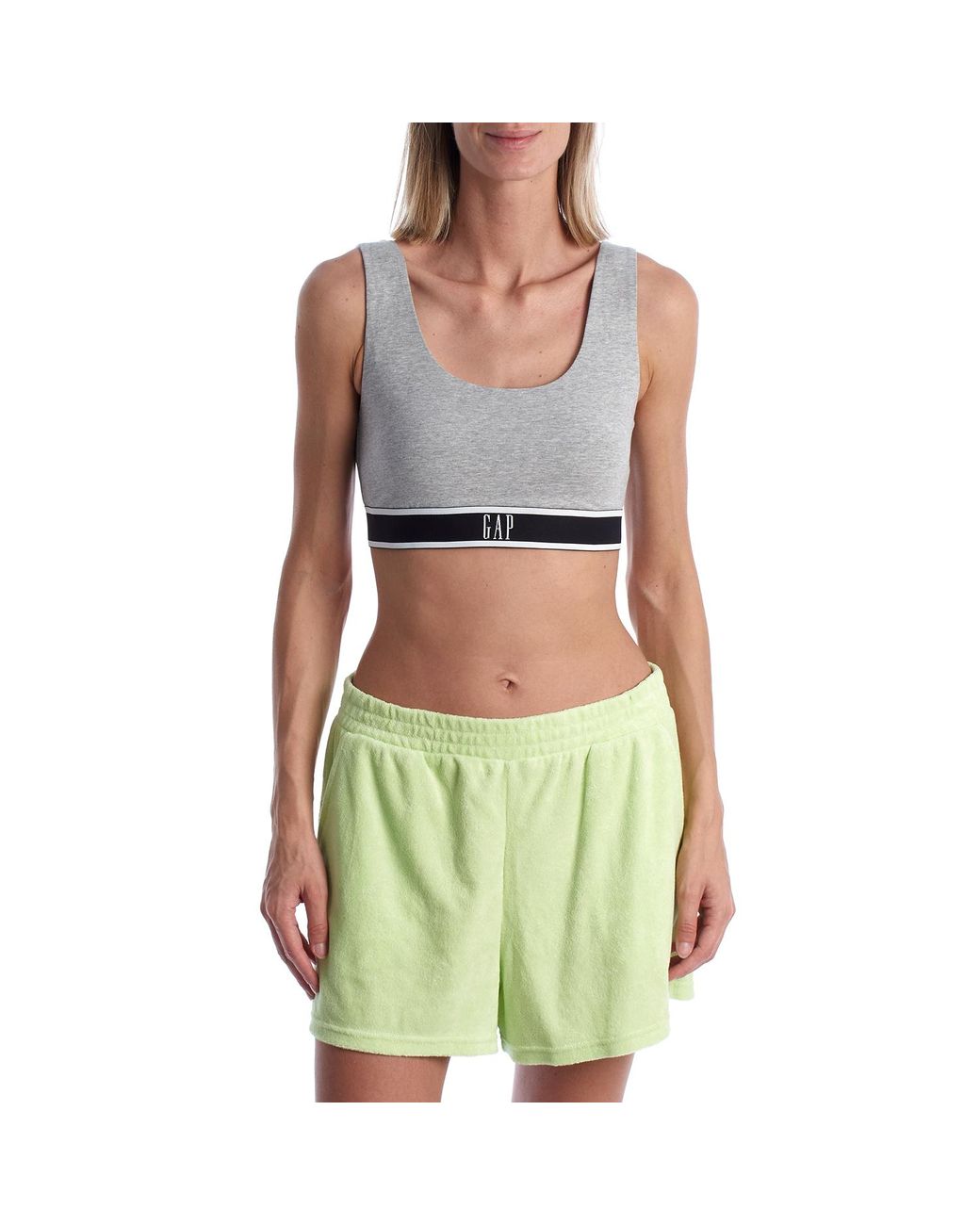 Gap Green Cotton Bralette Bra 802617