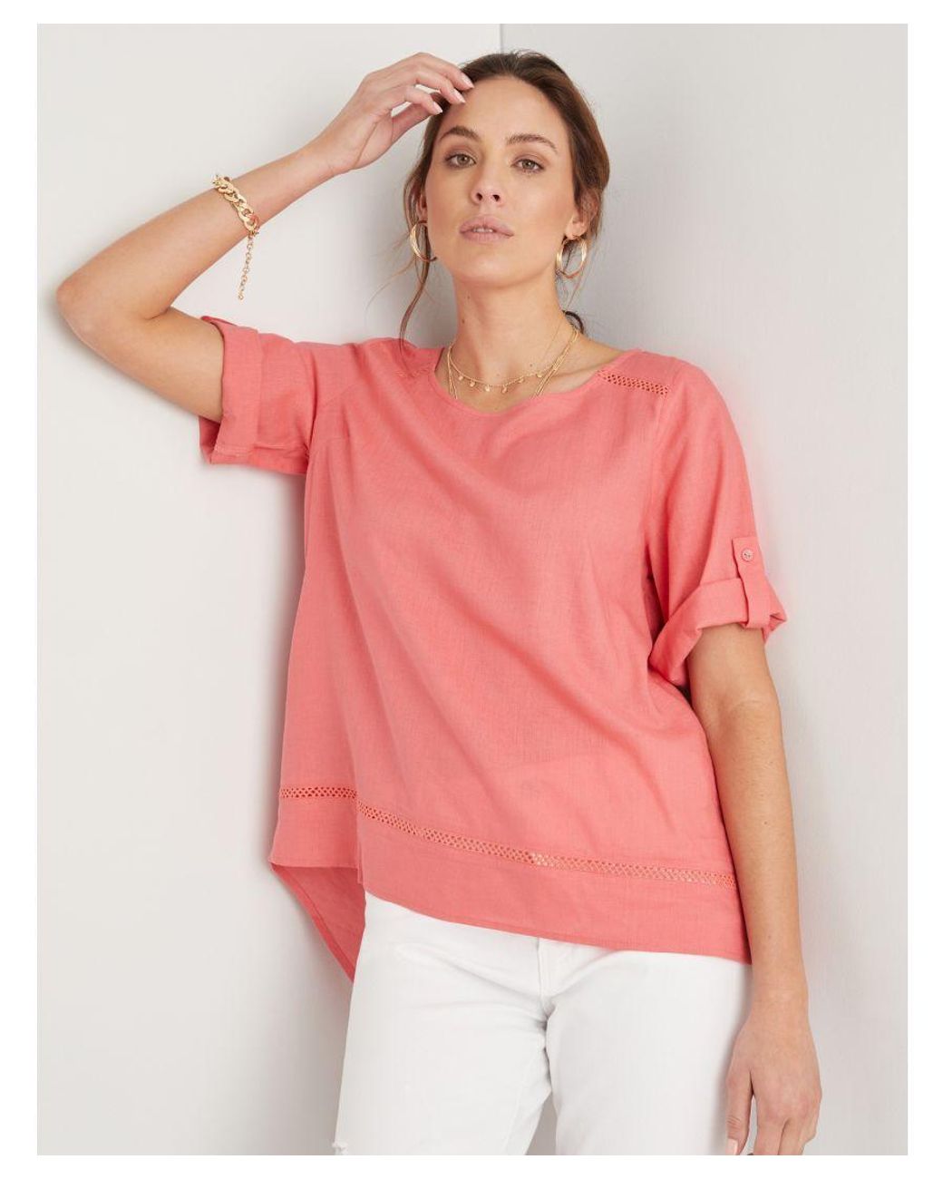 High low shop hem top