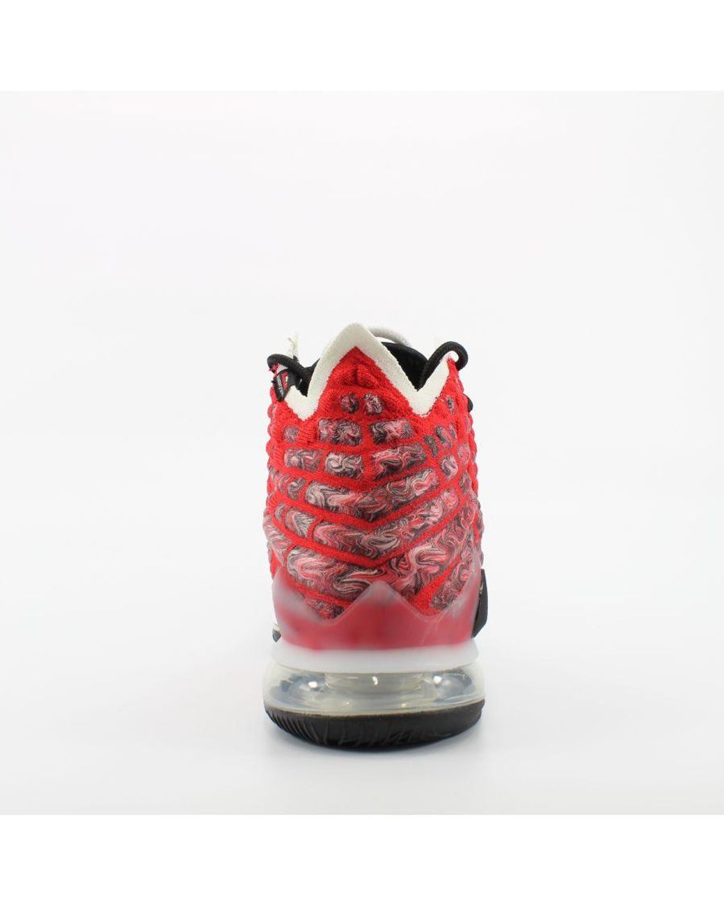 Nike Red Lebron Xvii Textile Lace Up Trainers Bq3177 601 for men