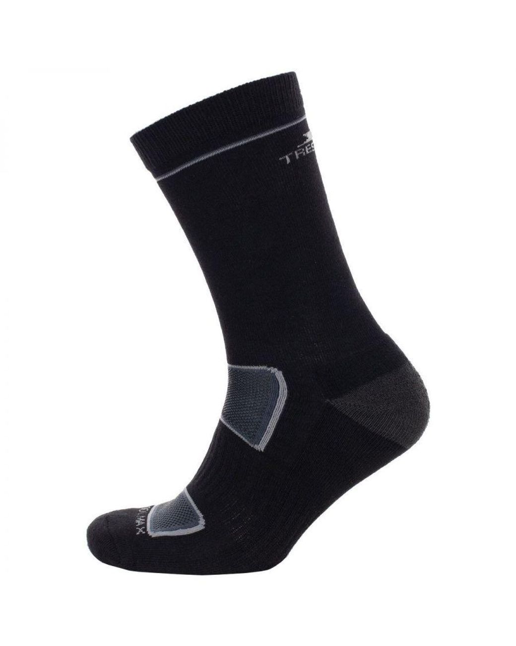Trespass Black Rizzle Eco Socks for men