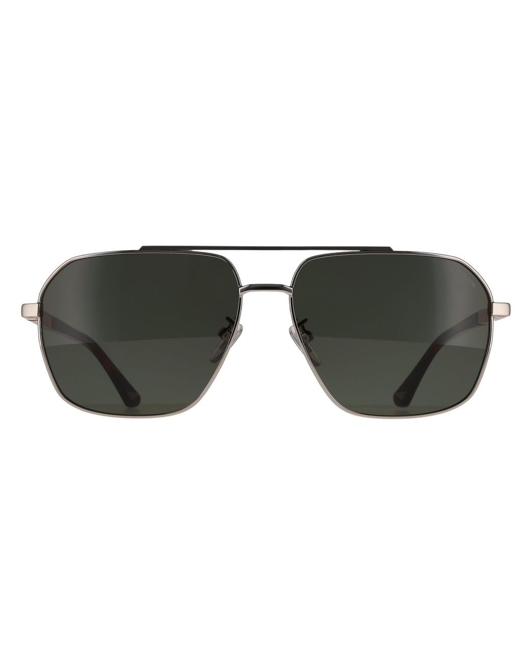 Police Green Square Shiny Palladium Splq85 New Crossroads 4 for men