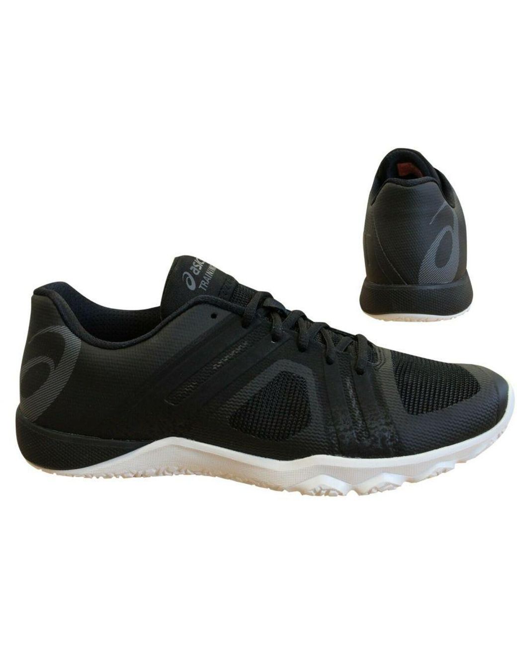 Asics Training Conviction X 2 Black Running Trainers Leather | Lyst UK