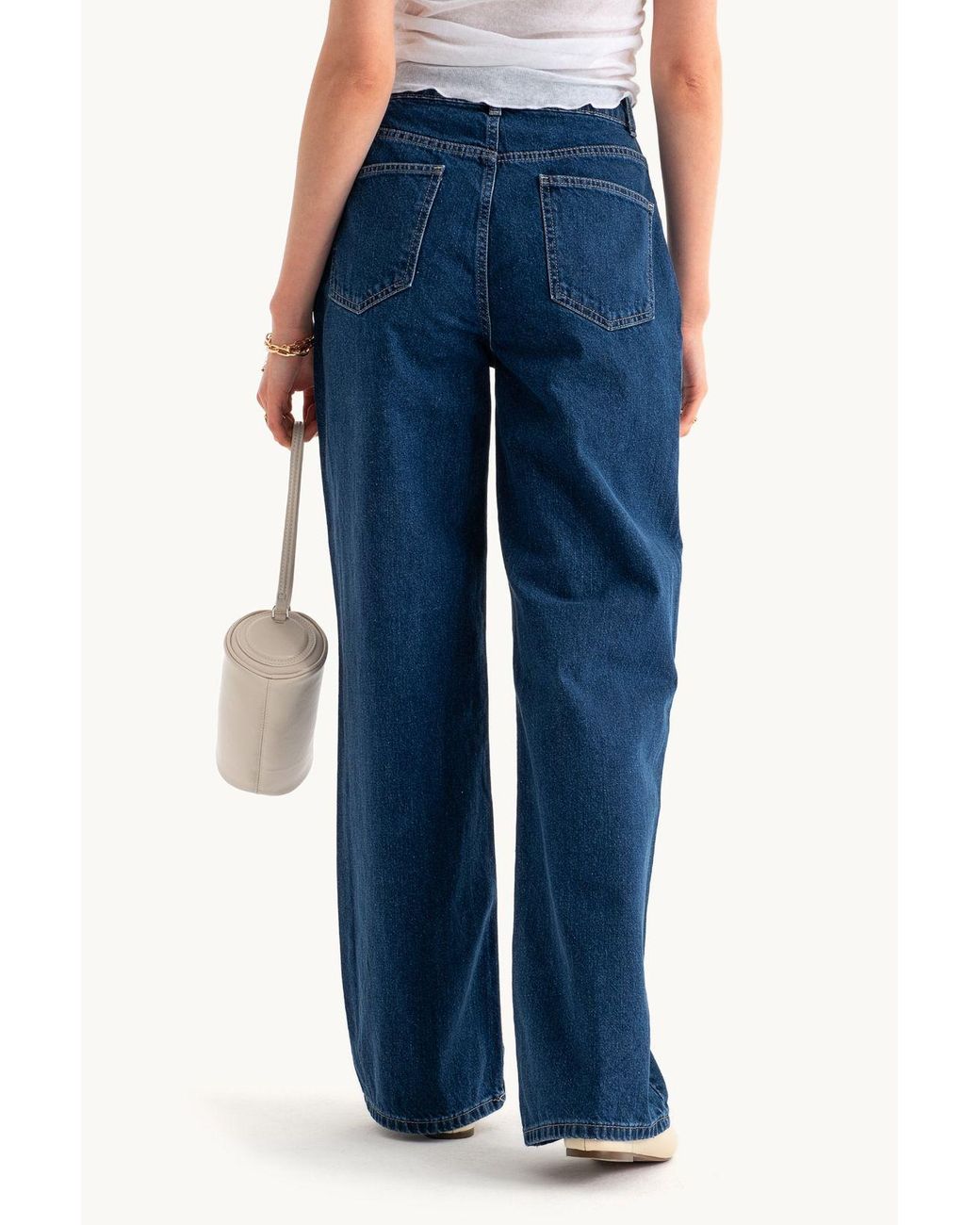 Hiccup Blue High Waist Super Wide Leg Jeans