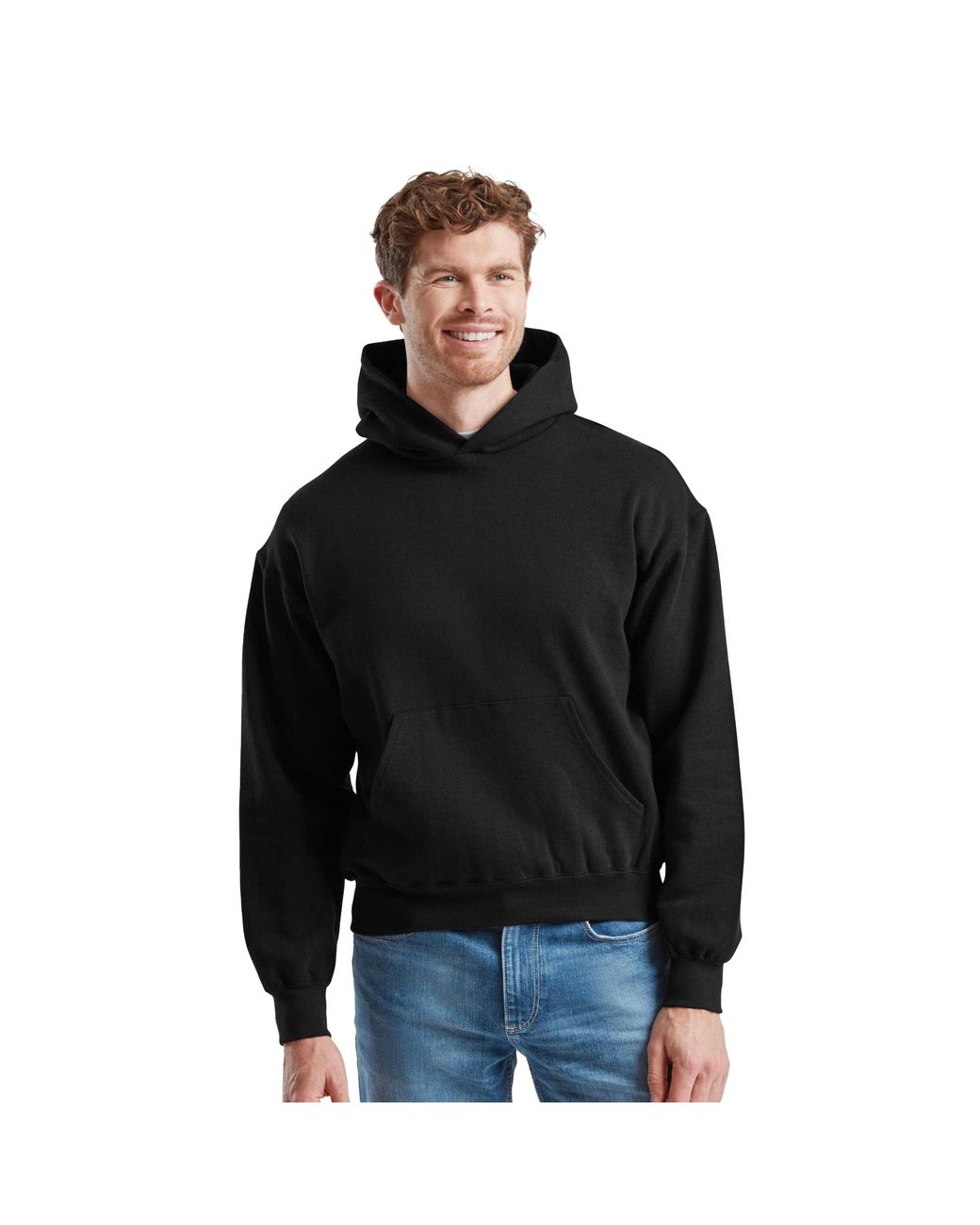Fruit Of The Loom Black Supercotton Hoodie
