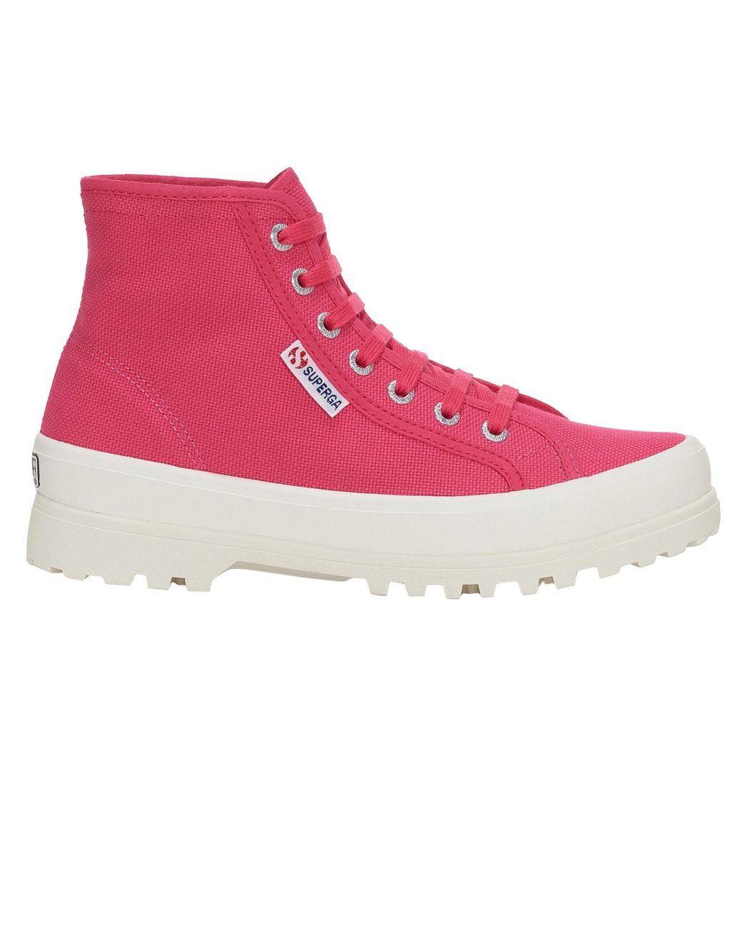 Superga Purple Ladies 2341 Cotu Alpina High Tops (Fuchsia/Avorio)