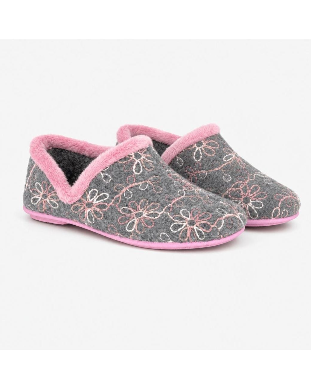 Sleeper Gray Sara Full Slippers Textile
