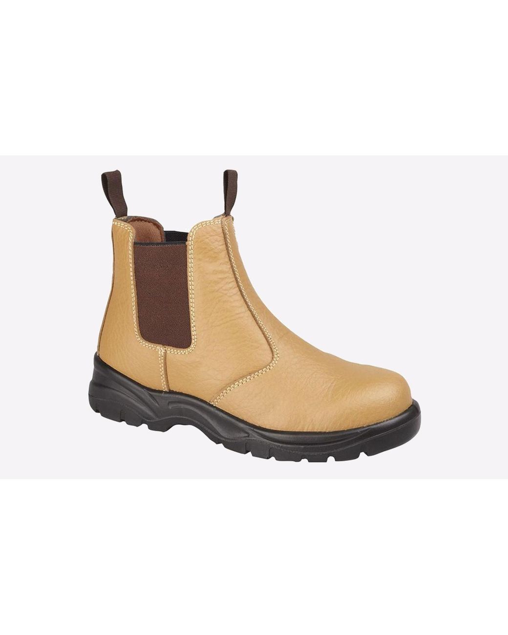 Grafters White San Diego Leather Safety Boots for men