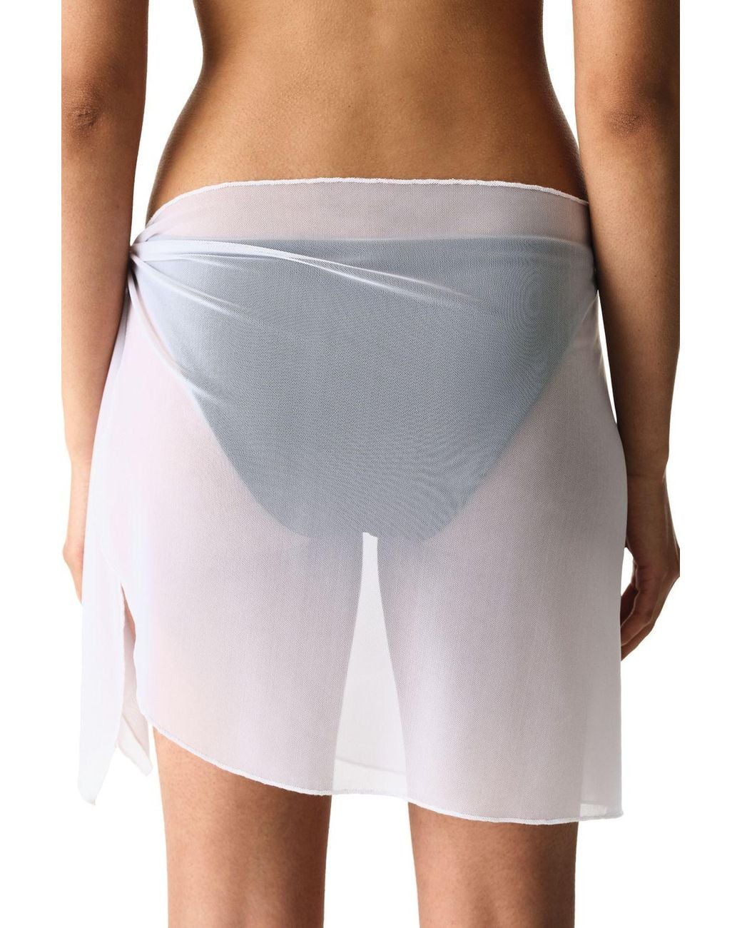 Penti White Mini Knit Sarong Cover-Up