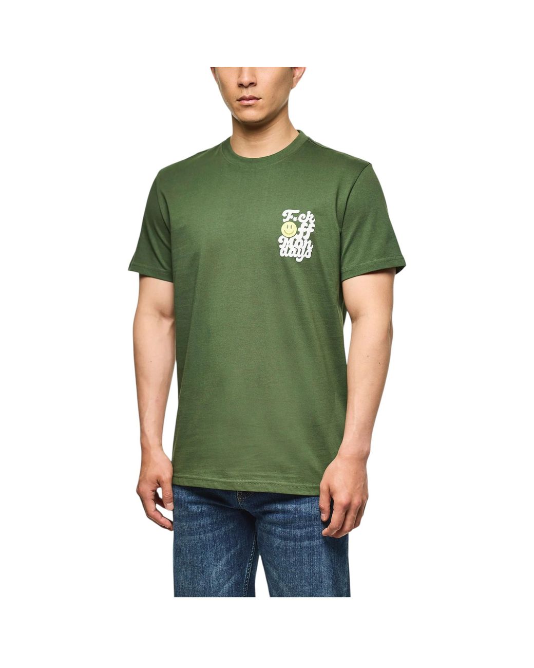 Weekend Offender Green T-Shirt Off Mondays Graphic Comfort Casual Sport Soft Top for men
