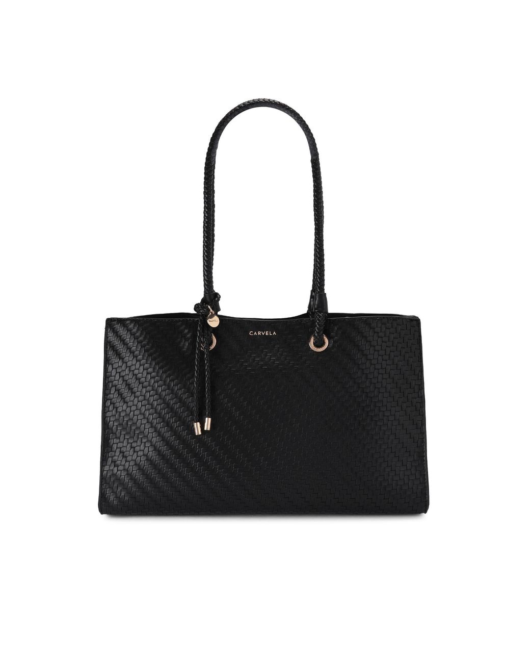 Carvela Kurt Geiger Black Antionia Weave Ew Bag