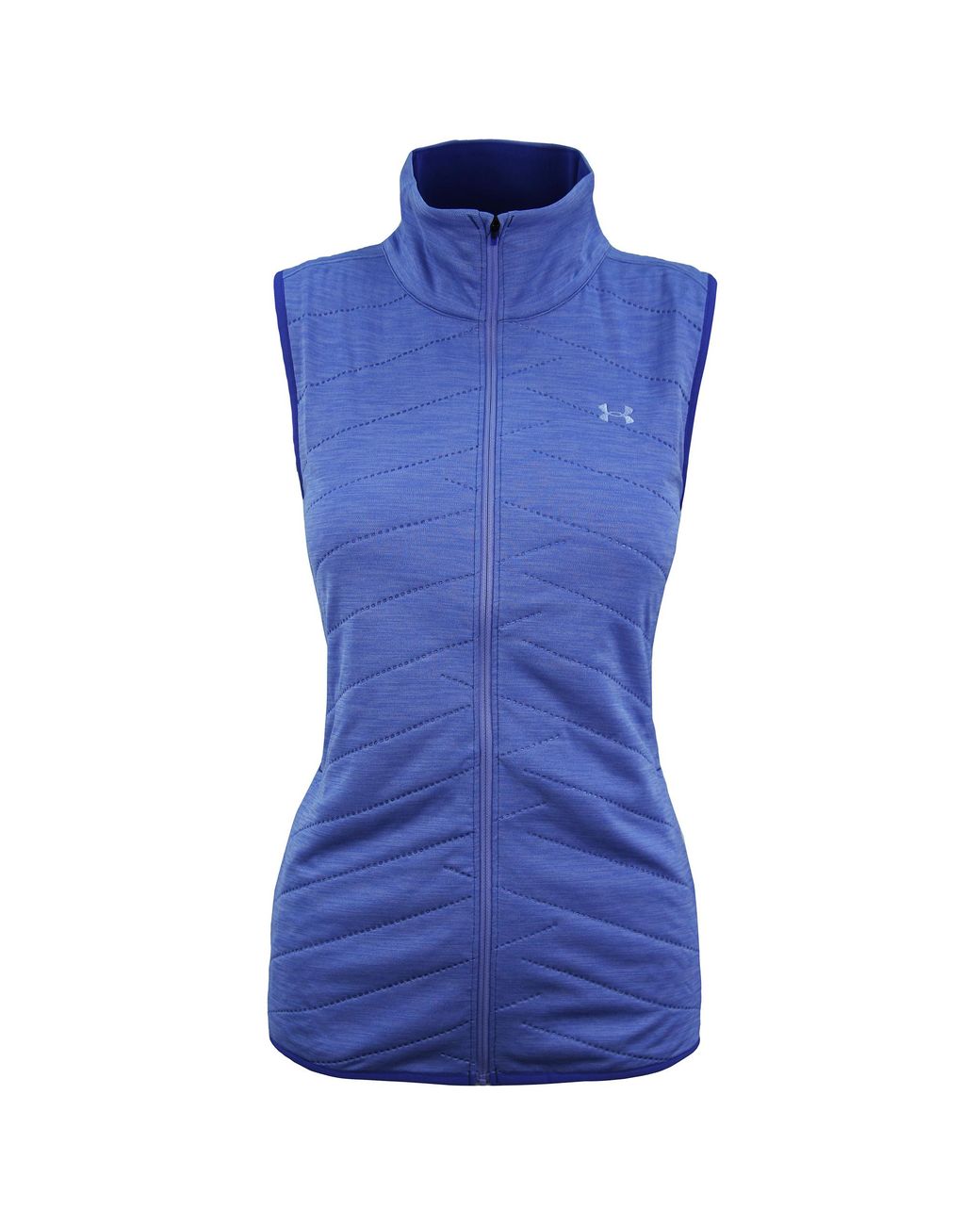 Under Armour Blue Coldgear Reactor Gilet Zip Up Fitted Sleeveless 1304348 586