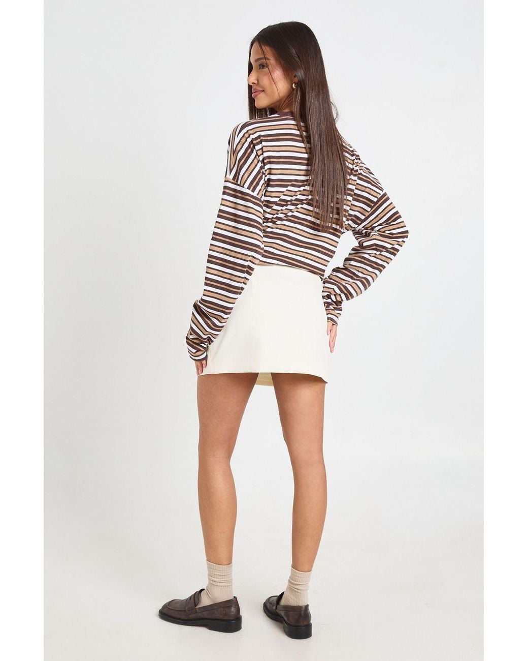 Boohoo Multicolor Tailored Mini Skirt