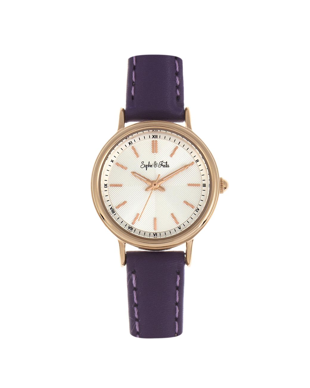 Sophie & Freda Metallic Berlin Leather-Band Watch