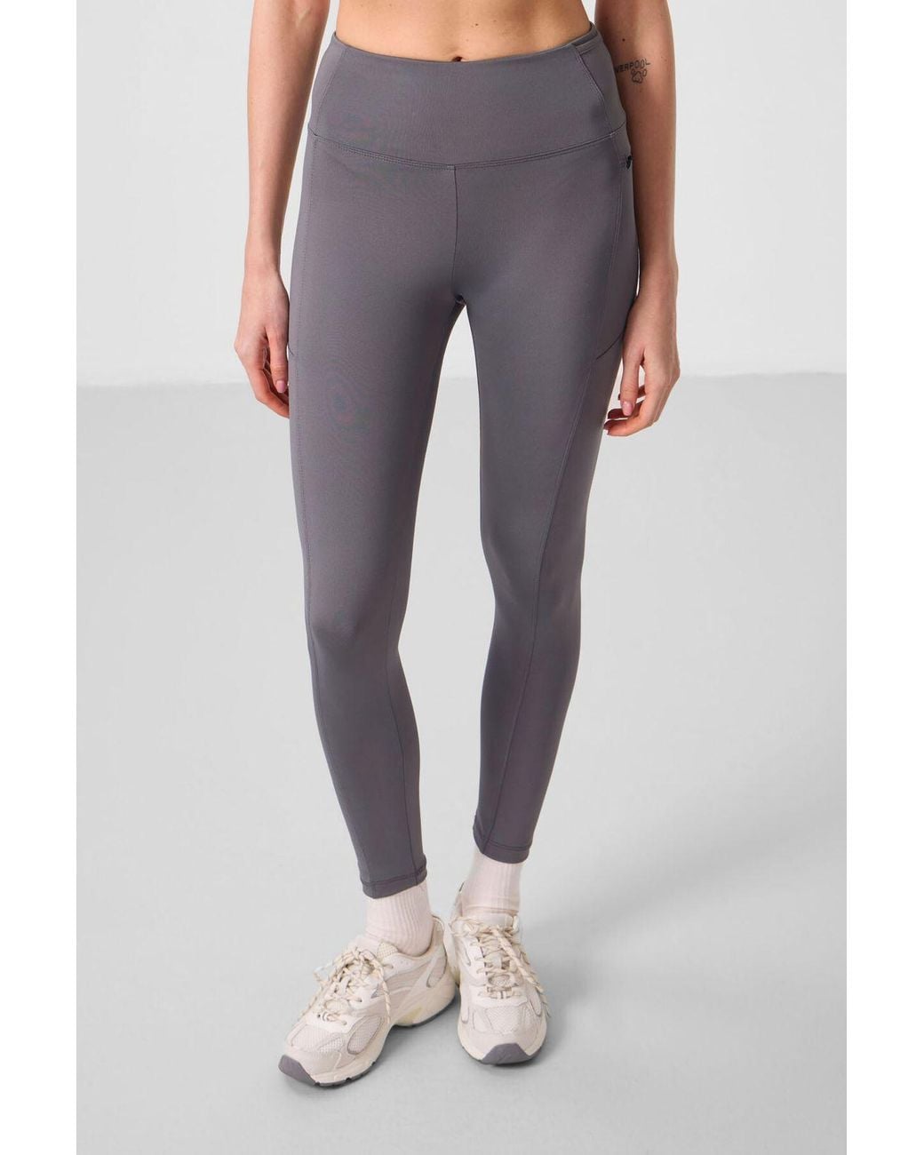 TOMMY LIFE White High-Waist Skinny Leggings With Pocket