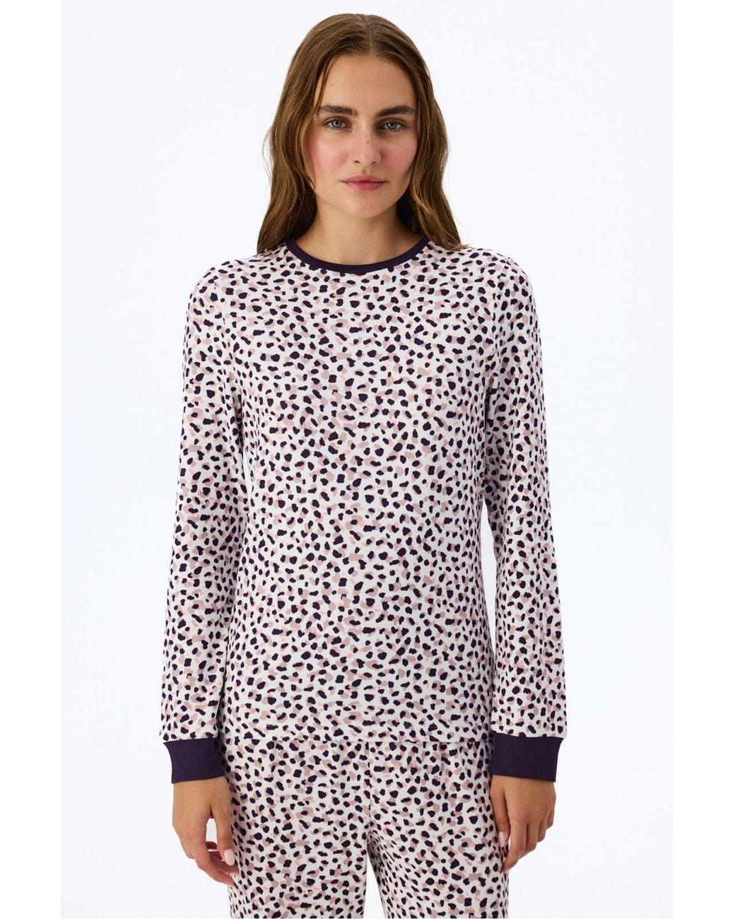 Penti Multicolor Midnight Mood Printed Long Sleeve Pajama Top