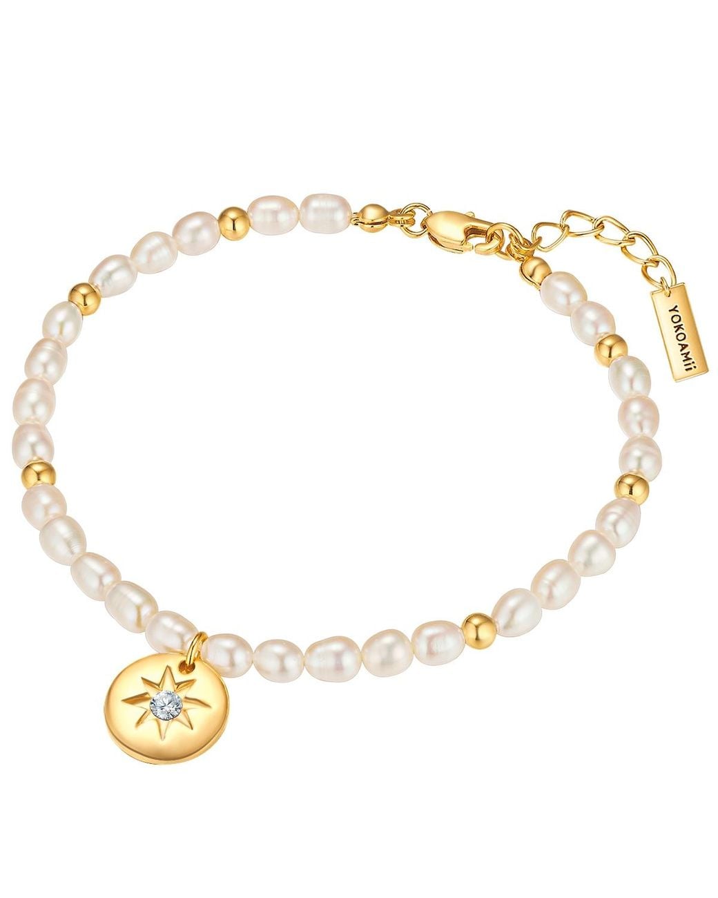 YOKOAMII Metallic Bracelet Metal