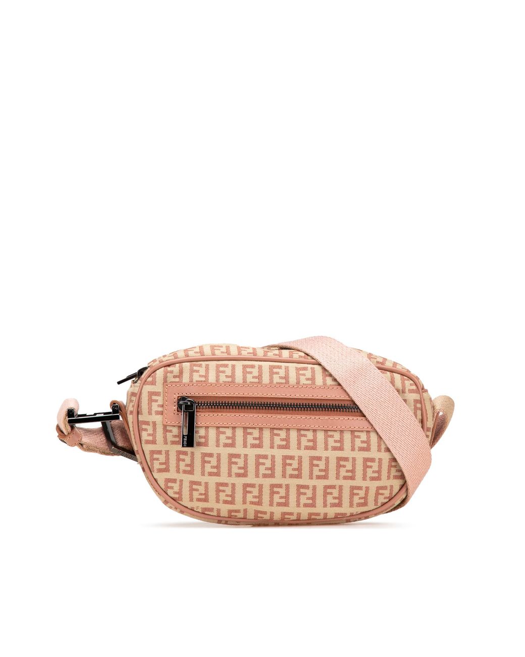 Fendi Pink Ff Logo Crossbody Bag