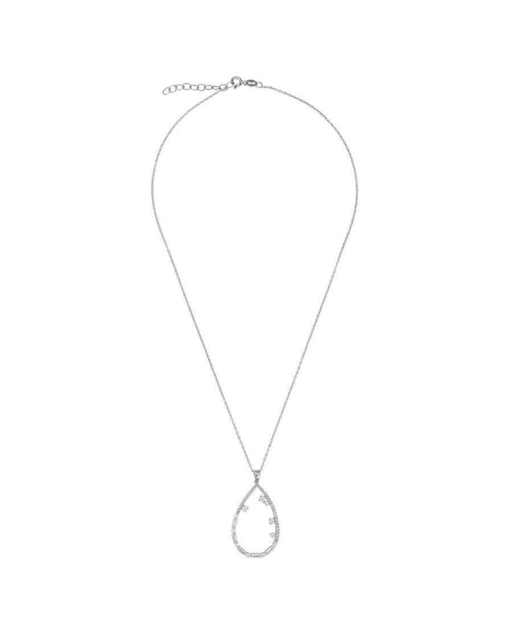 Orphelia Metallic 'Islia' 925 Sterling Chain With Pendant