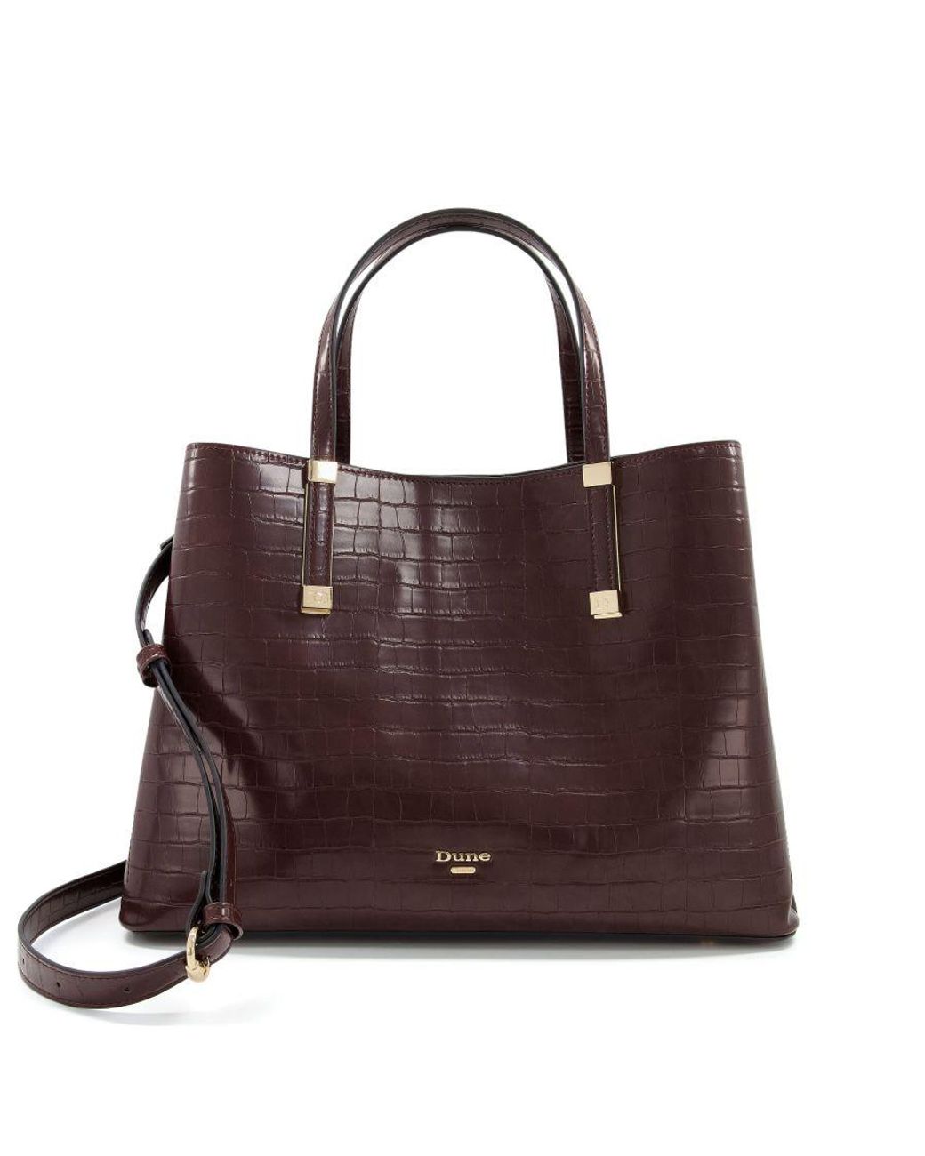 Dune Dorrie Logohardware Tote Bag in Brown Lyst UK