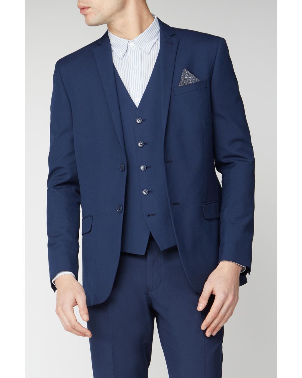 Limehaus Blue Slim Suit Jacket for men