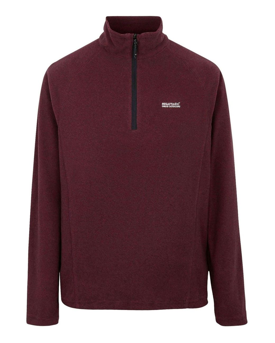 Regatta Red Quarter Zip Fleece Top for men
