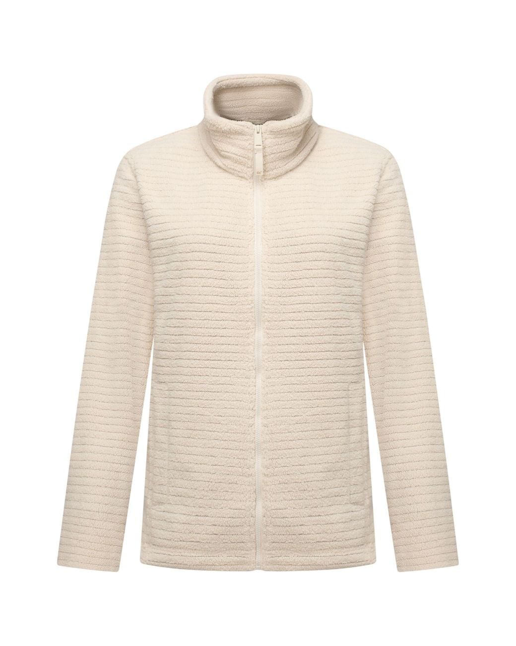 Regatta White Ladies Heidy Full Zip Fleece Jacket (Light Vanilla)