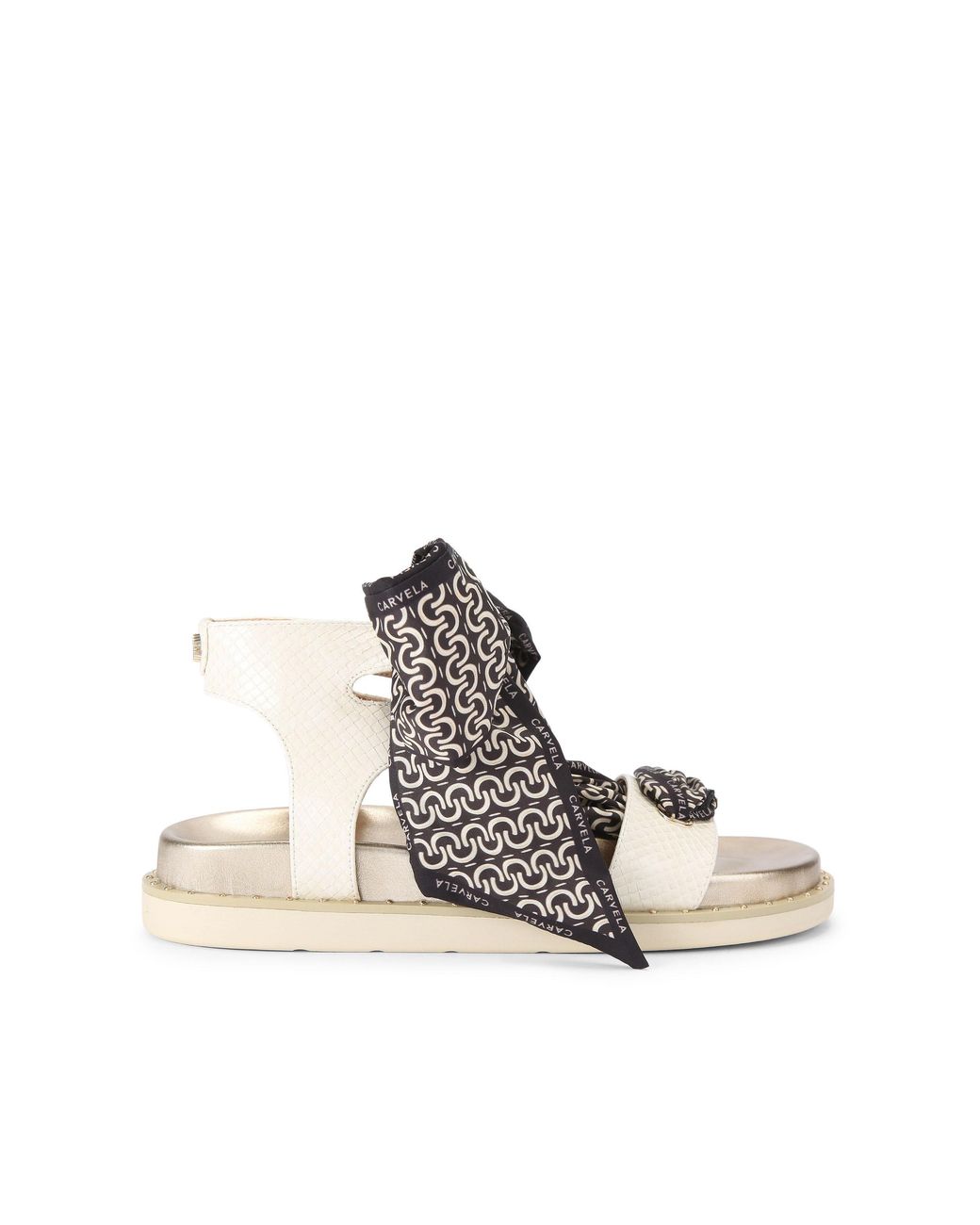 Carvela Kurt Geiger Natural Sorrento Scarf Sandal Sandals