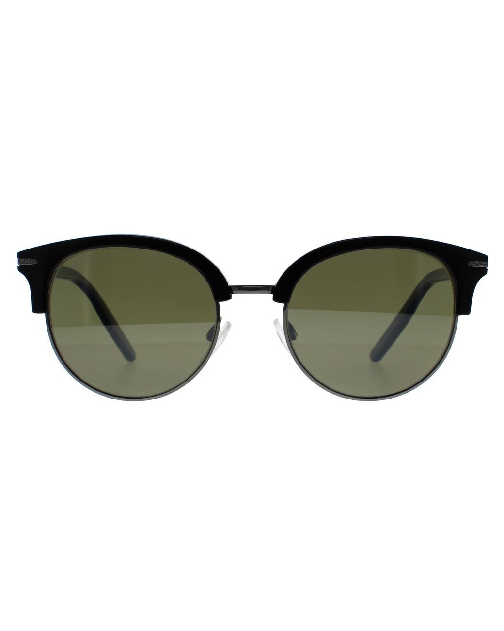 Serengeti Brown Round Shiny Dark Gunmetal Mineral Polarized 555Nm Lela