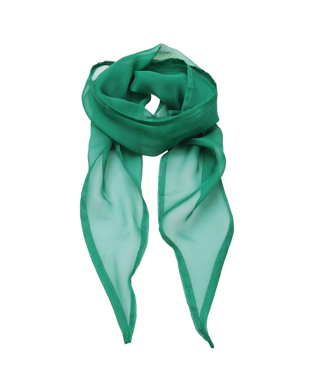 PREMIER Green Adult Colours Chiffon Scarf