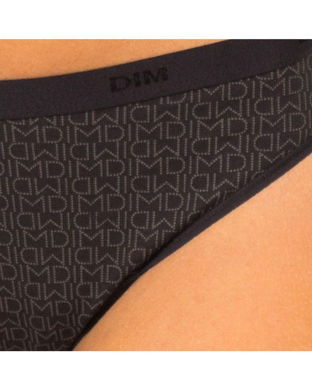 Dim Multicolor Pack-3 Panties Slips Coton Strech D4C17