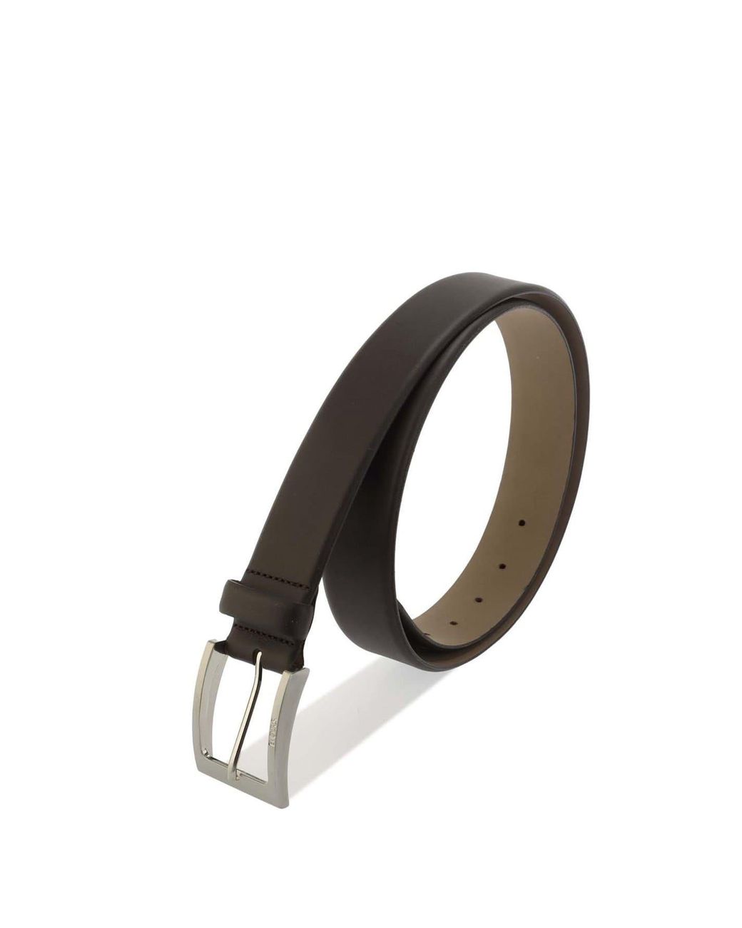 Boss Brown Accessories 38Mm Leather Pin Buckle Belt for men